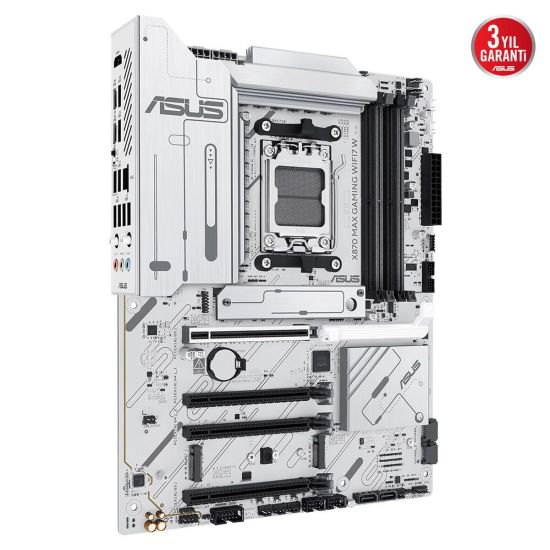 ASUS X870 MAX GAMING WIFI7 W, 4xDDR5, 3xM2, HDMI, DP, Type-C, Wi-Fi 7,