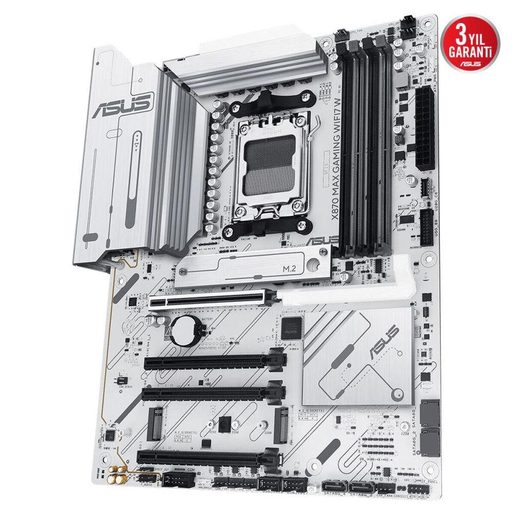 ASUS X870 MAX GAMING WIFI7 W, 4xDDR5, 3xM2, HDMI, DP, Type-C, Wi-Fi 7,