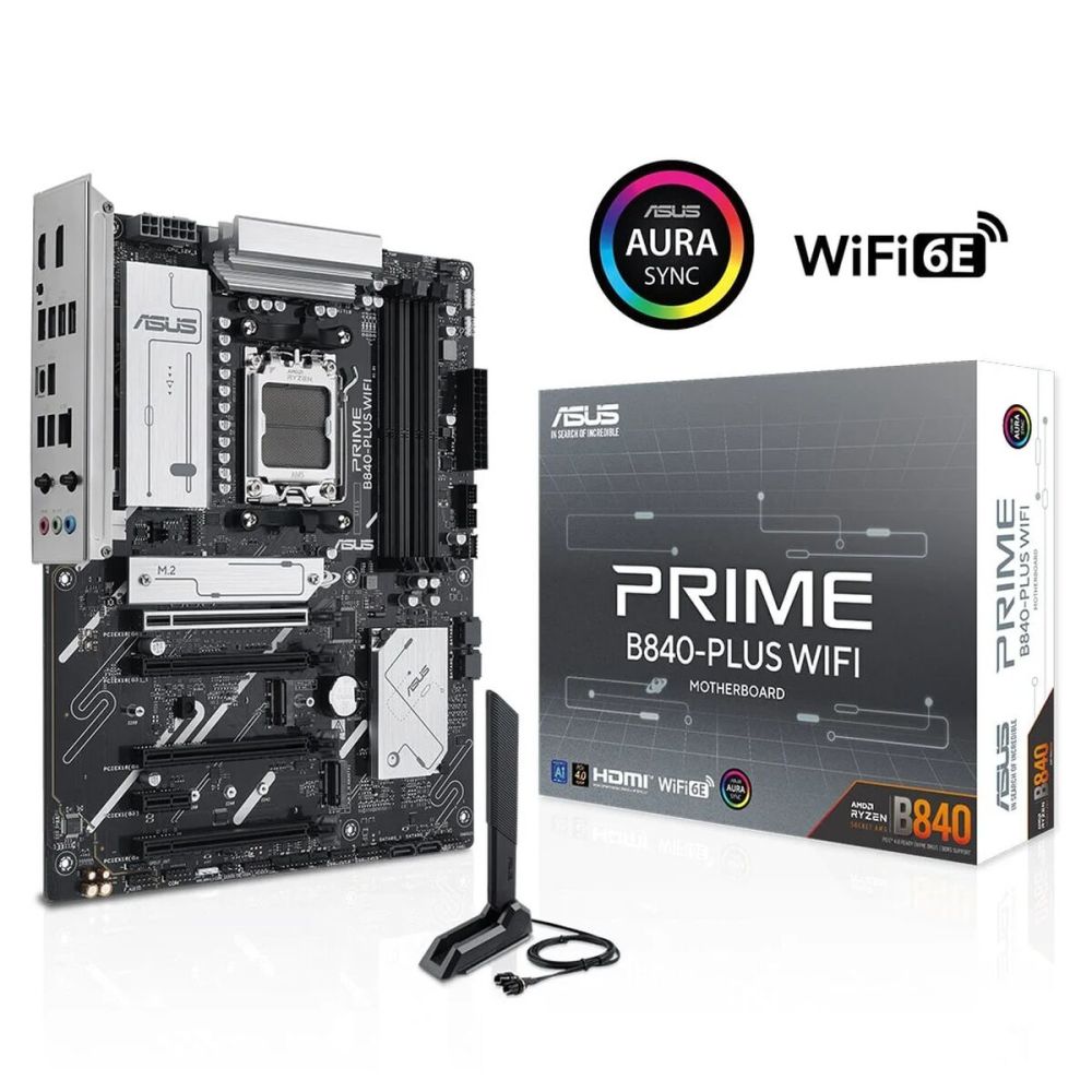 ASUS PRIME B840-PLUS WIFI, 4xDDR5, 3x M.2, HDMI, DP, Type-C, WI-FI 6E,