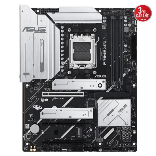 ASUS PRIME X870-P, 4xDDR5, 4xM.2, HDMI, DP, Type-C, AM5 Soket GAMING A