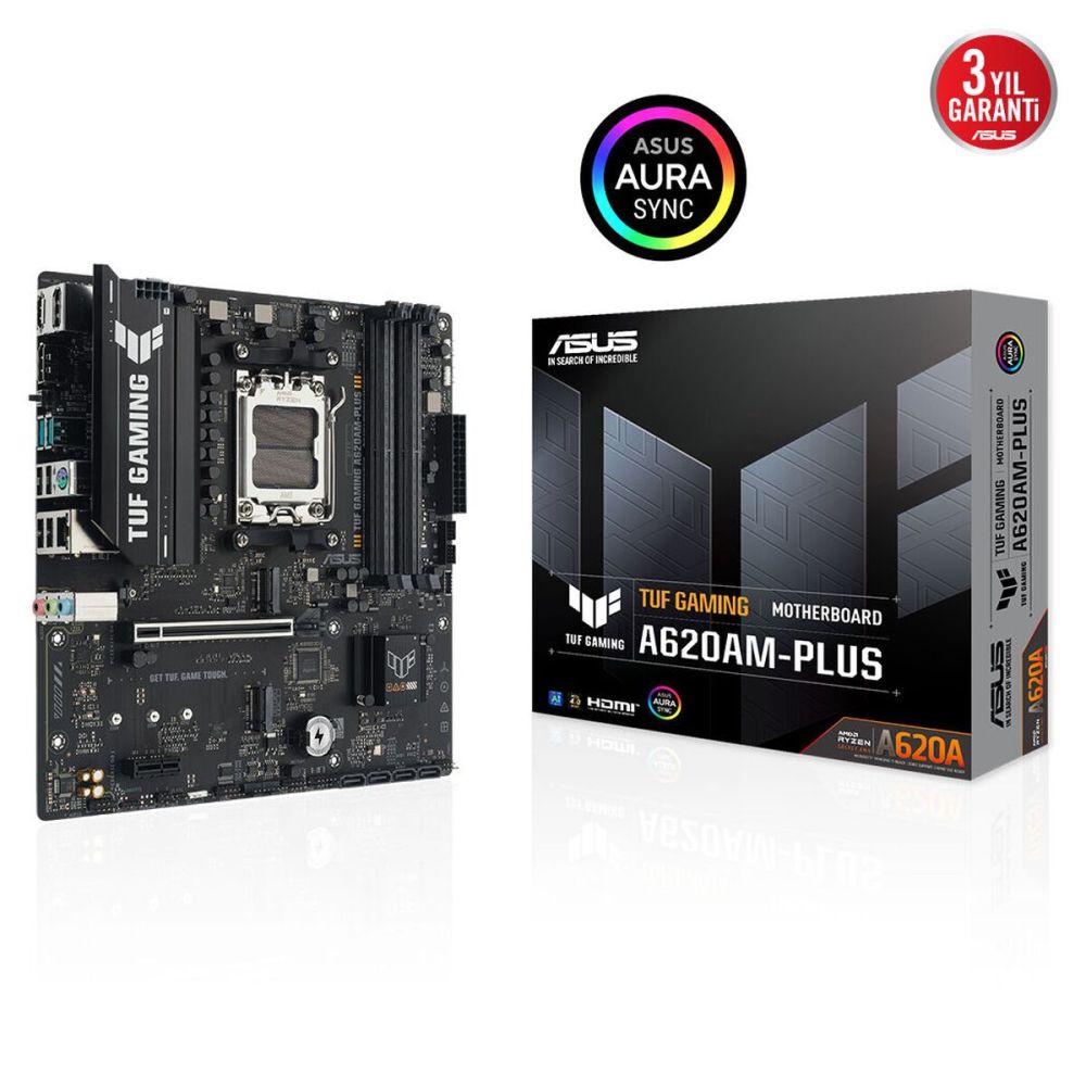 ASUS TUF GAMING A620AM-PLUS, 4xDDR5, 2x M.2, HDMI, 2xDP, AMD Ryzen 700