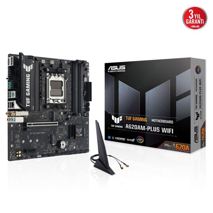 ASUS TUF GAMING A620AM-PLUS WIFI, 4xDDR5, 2x M.2, HDMI, 2xDP, Wi-Fi 6,