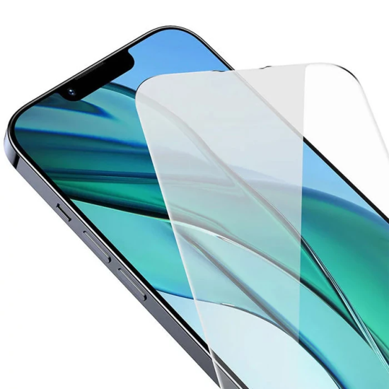 Baseus Crystal Serisi iPhone 15 Pro Max Full Koruma Tempered Cam Ekran