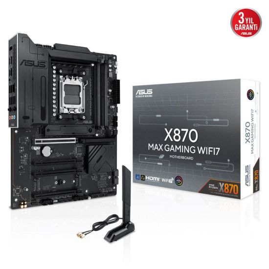 ASUS X870 MAX GAMING WIFI7, 4xDDR5, 3x M2, HDMI, DP, Type-C, Wi-Fi 7, 