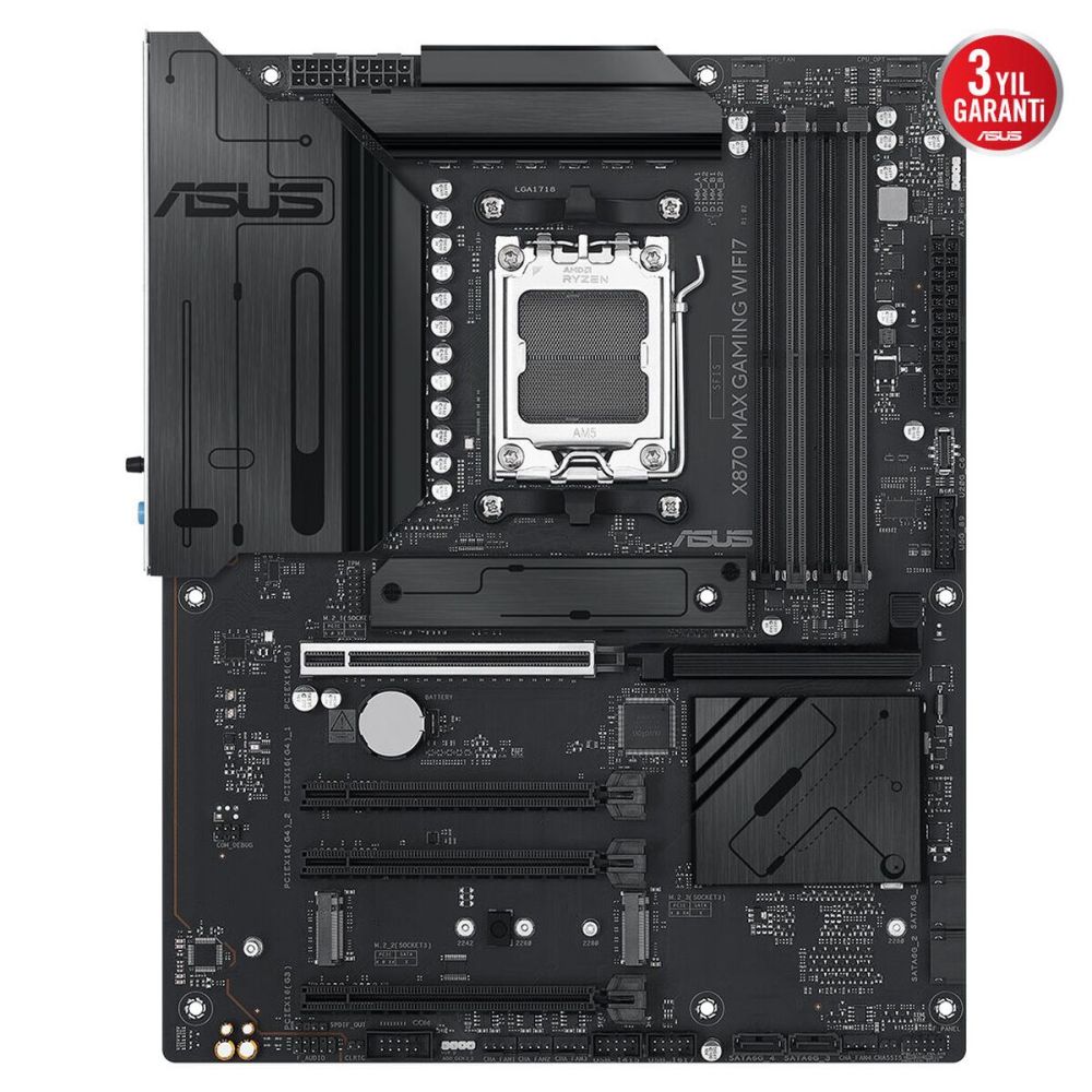 ASUS X870 MAX GAMING WIFI7, 4xDDR5, 3x M2, HDMI, DP, Type-C, Wi-Fi 7, 