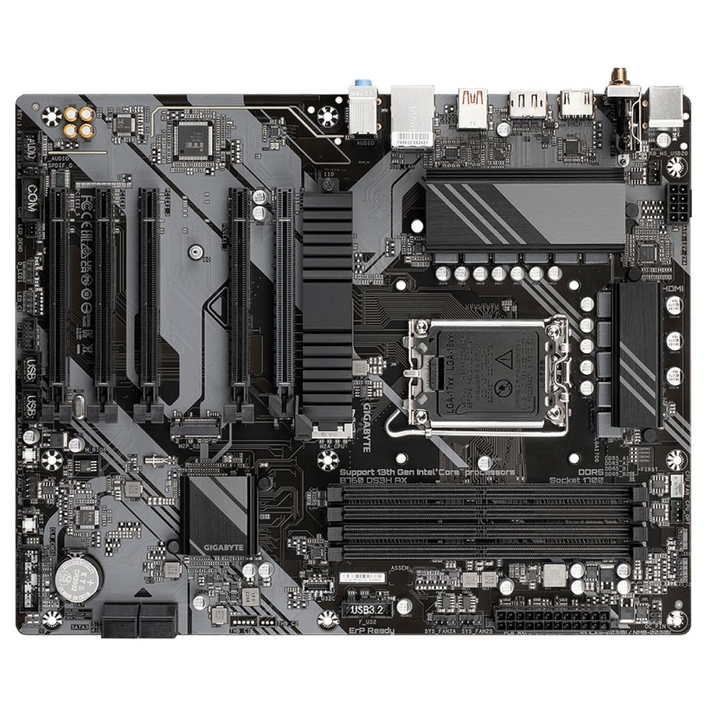 GIGABYTE B760 DS3H AX, rev.1.0, 4xDDR5, 2xM.2, DP, HDMI, Type-C, Wi-Fi