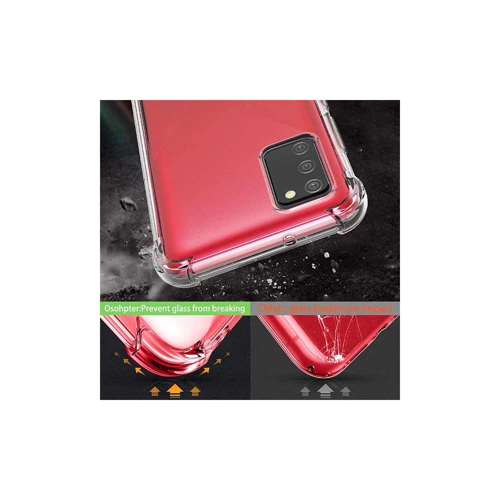 SM Galaxy A02S - M02S Anti-Drop Shockproof Darbe Emici Silikon Kılıf