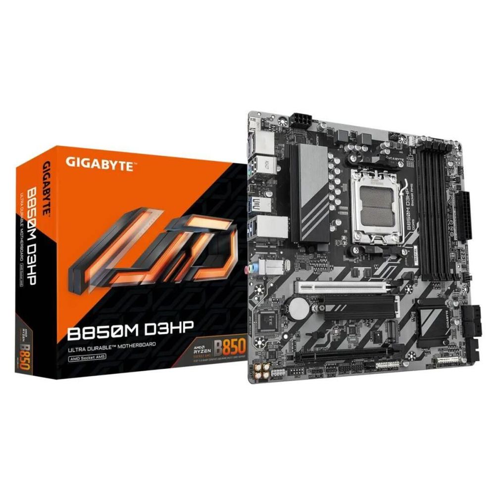 GIGABYTE B850M D3HP, 4xDDR5, 2xM.2, 2xDP, HDMI, Type-C, AM5 Soket GAMI