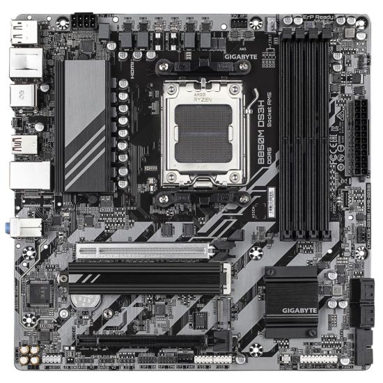 GIGABYTE B850M DS3H, 4xDDR5, 2xM.2, 2xDP, HDMI, Type-C, AM5 Soket GAMI