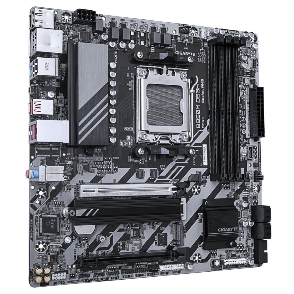GIGABYTE B850M DS3H, 4xDDR5, 2xM.2, 2xDP, HDMI, Type-C, AM5 Soket GAMI