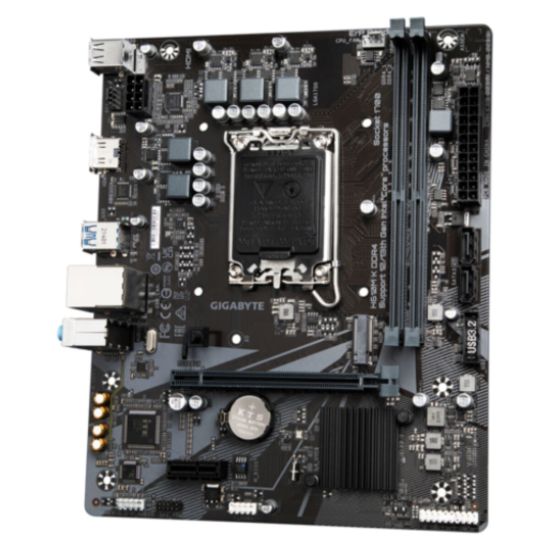 GIGABYTE H610M K DDR4, 2xDDR4, M.2, HDMI, 12-13.14.Nesil, LGA1700 Soke