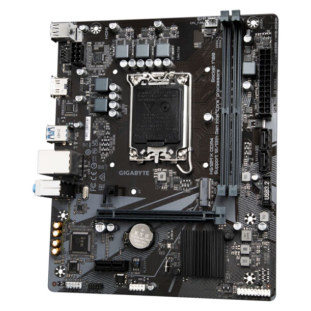GIGABYTE H610M K DDR4, 2xDDR4, M.2, HDMI, 12-13.14.Nesil, LGA1700 Soke