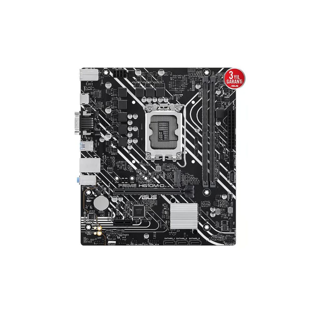 ASUS PRIME H610M-D, 2xDDR5, M.2, D-SUB, HDMI, RS232 Port, 12-13.14.Nes