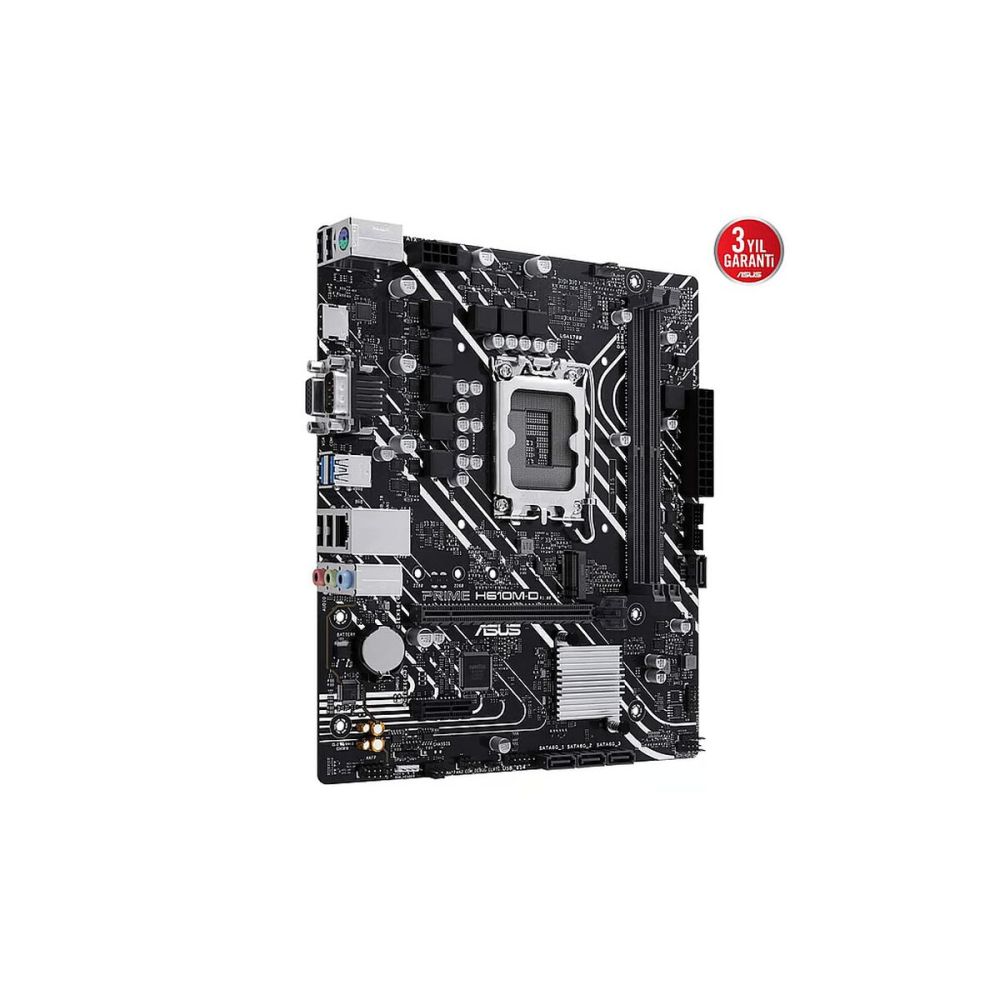 ASUS PRIME H610M-D, 2xDDR5, M.2, D-SUB, HDMI, RS232 Port, 12-13.14.Nes