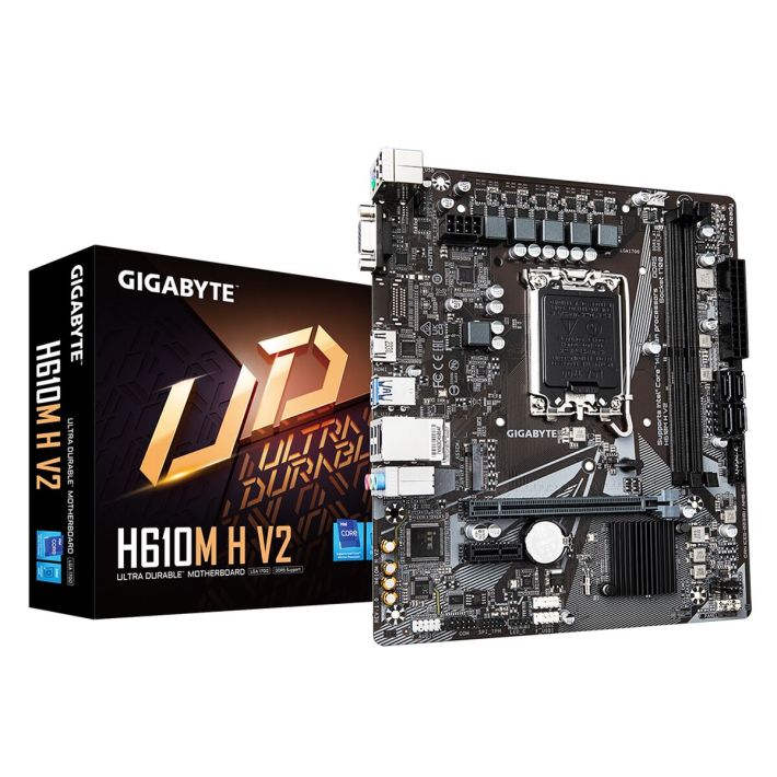 GIGABYTE H610M H V2, rev.1.0, 2xDDR5, M.2, D-SUB, HDMI, 12-13.14.Nesil