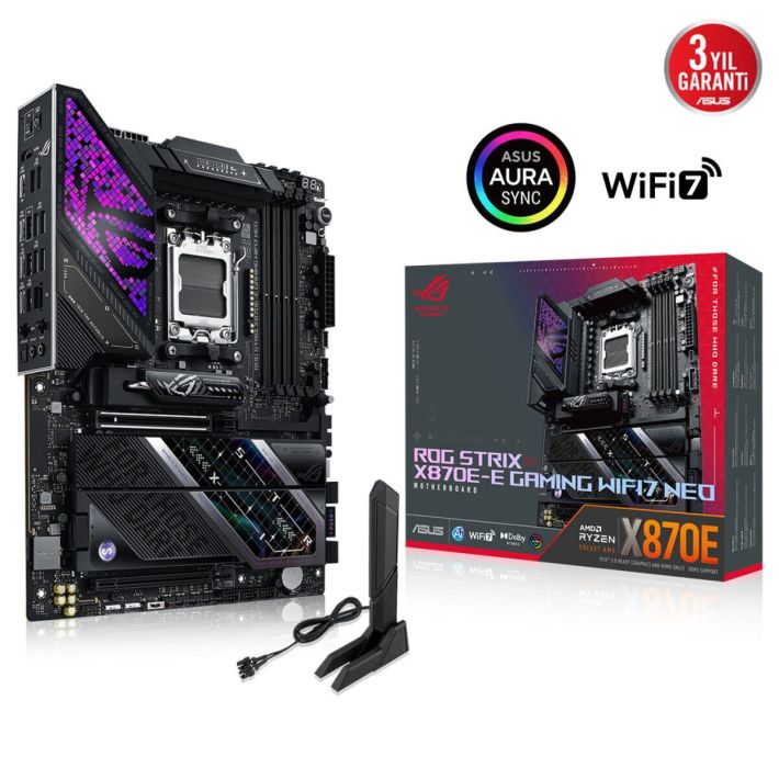 ASUS ROG STRIX X870E-E GAMING WIFI7 NEO, 4xDDR5, 5xM.2, HDMI, DP, Type