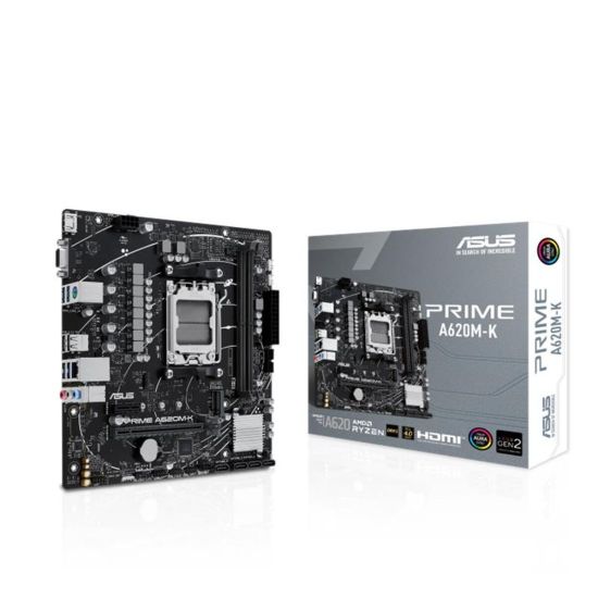 ASUS PRIME A620M-K DDR5 6400MHZ 1XVGA 1XHDMI 1XM.2 USB 3.2 MATX AM5 (A