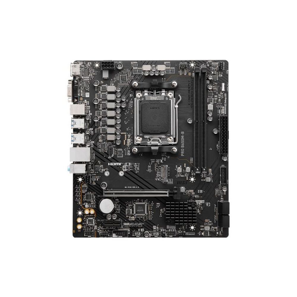 MSI PRO B650M-B DDR5 6800MHZ 1XVGA 1XHDMI 1XM.2 USB 3.2 MATX AM5 (AMD 