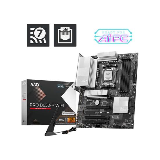 MSI PRO B850-P WIFI DDR5 8200MT/S 1XHDMI 3XM.2 ATX AM5 (AMD AM5 9000/8