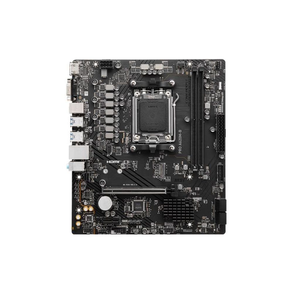 MSI PRO A620M-B DDR5 6800MT/S 1XVGA 1XHDMI 1XM.2 USB3.2 MATX AM5 (AMD 