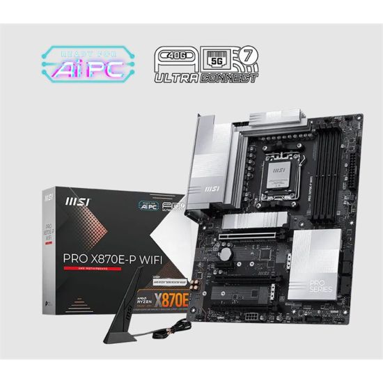 MSI PRO X870E-P WIFI DDR5 8200MT/S 1XHDMI 3XM.2 USB AM5 ATX(AMD AM5 90