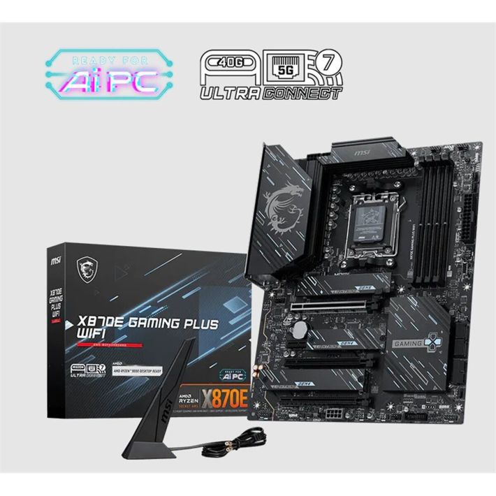 MSI X870E GAMING PLUS WIFI DDR5 8200MT/S 1XHDMI 3XM.2 USB AM5 ATX(AMD 