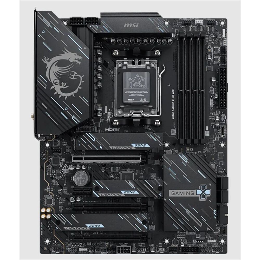 MSI X870E GAMING PLUS WIFI DDR5 8200MT/S 1XHDMI 3XM.2 USB AM5 ATX(AMD 