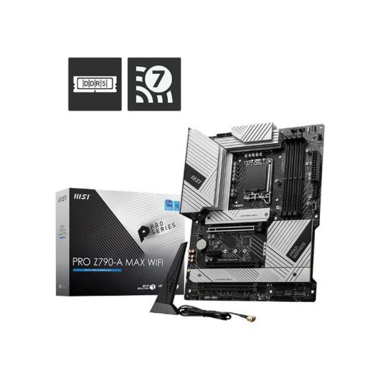 MSI INTEL PRO Z790-A MAX WIFI DDR5 7800(OC) HDMI / DP M.2 Wifi-6E 1700