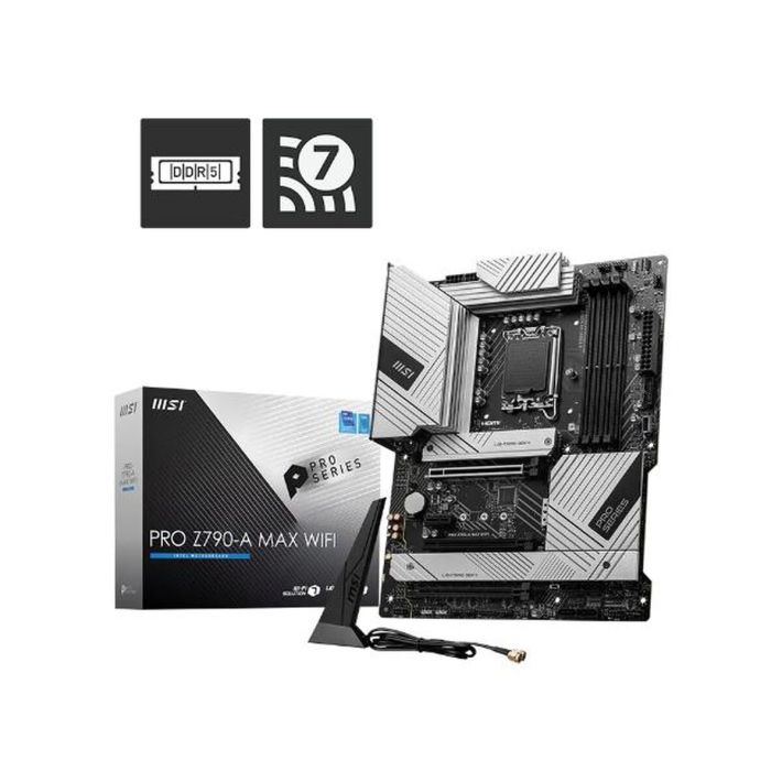 MSI INTEL PRO Z790-A MAX WIFI DDR5 7800(OC) HDMI / DP M.2 Wifi-6E 1700