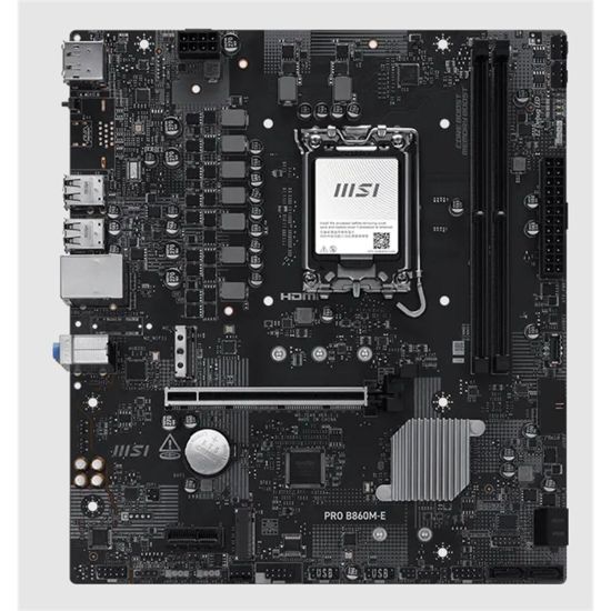 MSI PRO B860M-E DDR5 9066MHZ 1XHDMI 1XDP 2XM.2 USB MATX 1851P(INTEL UL