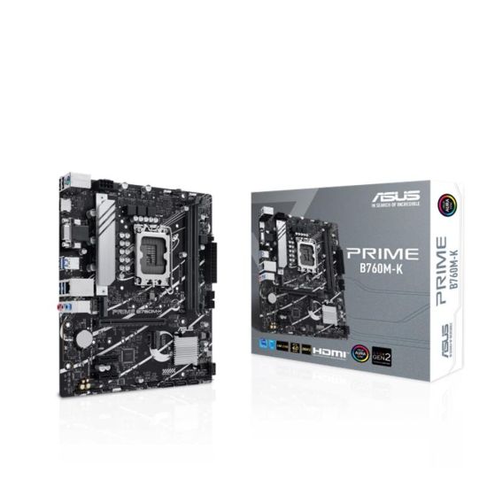 ASUS PRIME B760M-K DDR5 8000MHZ 1XVGA 1XHDMI 2XM.2 USB 3.2 MATX 1700P 