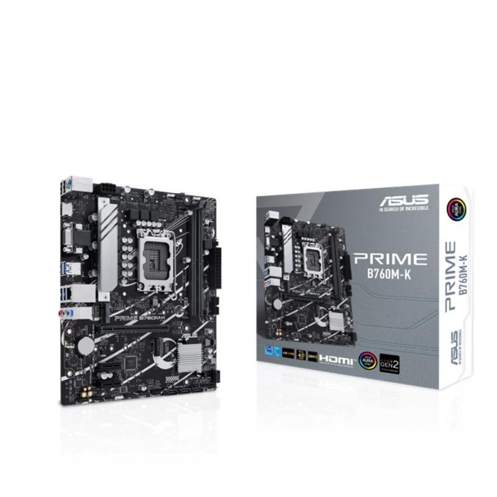 ASUS PRIME B760M-K DDR5 8000MHZ 1XVGA 1XHDMI 2XM.2 USB 3.2 MATX 1700P 