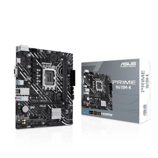 ASUS PRIME H610M-K DDR5 5600MHZ 1XVGA 1XHDMI 1XM.2 USB 3.2 MATX 1700P 