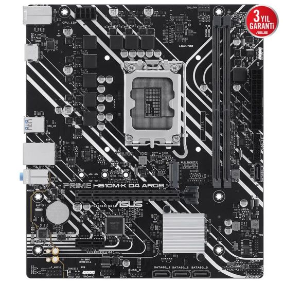ASUS PRIME H610M-K D4 ARGB DDR4 3200MHZ 1XHDMI 1XM.2 USB 3.2 MATX 1700