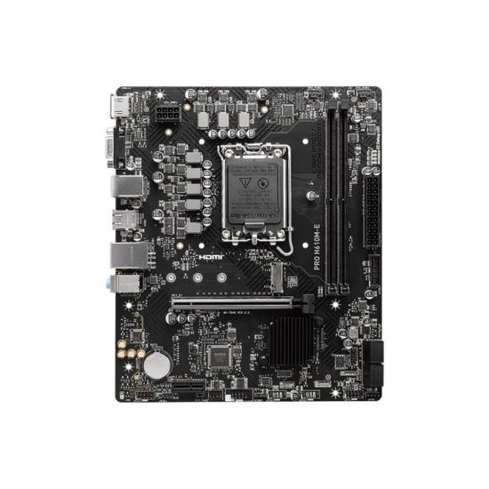 MSI PRO H610M-E DDR5 5600MHZ 1XVGA 1XHDMI 1XM.2 USB 3.2 MATX 1700P (12
