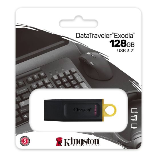 KINGSTON DTX/128GB USB 3.2 Data Traveler Exodia Gen 1 Flash Disk (Siya