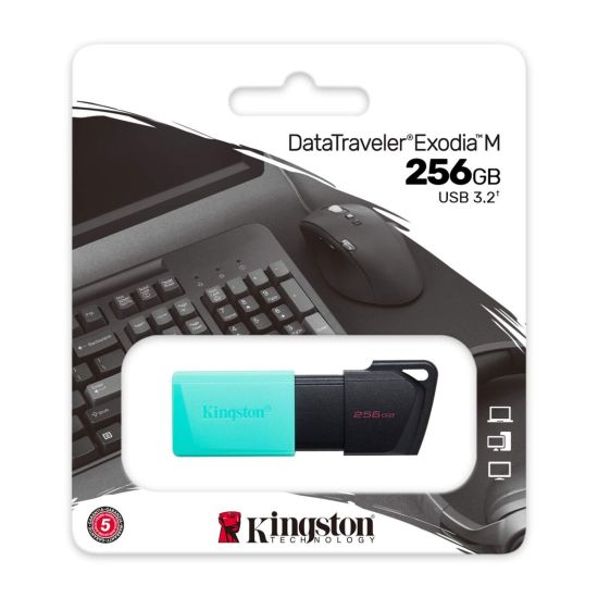 KINGSTON DTXM/256GB USB 3.2 Data Traveler Exodia M Flash Disk (Siyah-Y