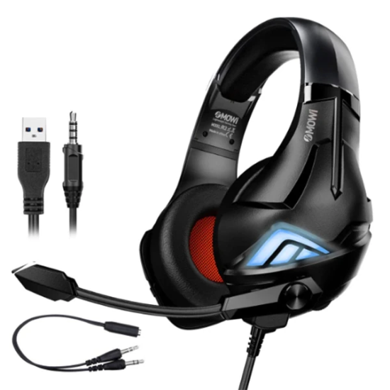 XMOWi R2 Gaming Mikrofonlu RGB Oyuncu Kulaklılığı Gurultu Engelleyici 