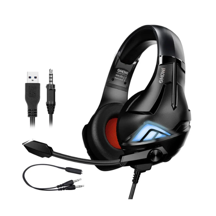 XMOWi R2 Gaming Mikrofonlu RGB Oyuncu Kulaklılığı Gurultu Engelleyici 
