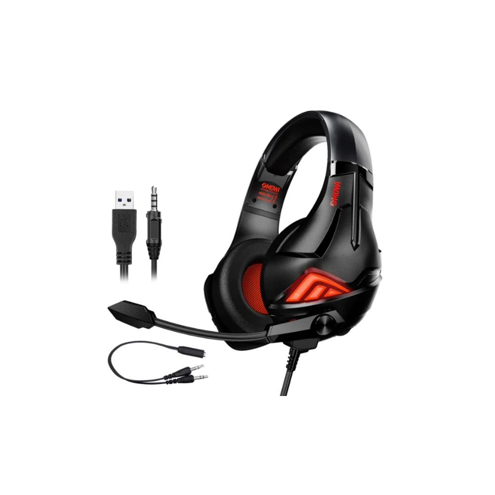 XMOWi R2 Gaming Mikrofonlu RGB Oyuncu Kulaklılığı Gurultu Engelleyici 