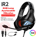 XMOWi R2 Gaming Mikrofonlu RGB Oyuncu Kulaklılığı Gurultu Engelleyici 
