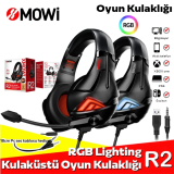 XMOWi R2 Gaming Mikrofonlu RGB Oyuncu Kulaklılığı Gurultu Engelleyici 