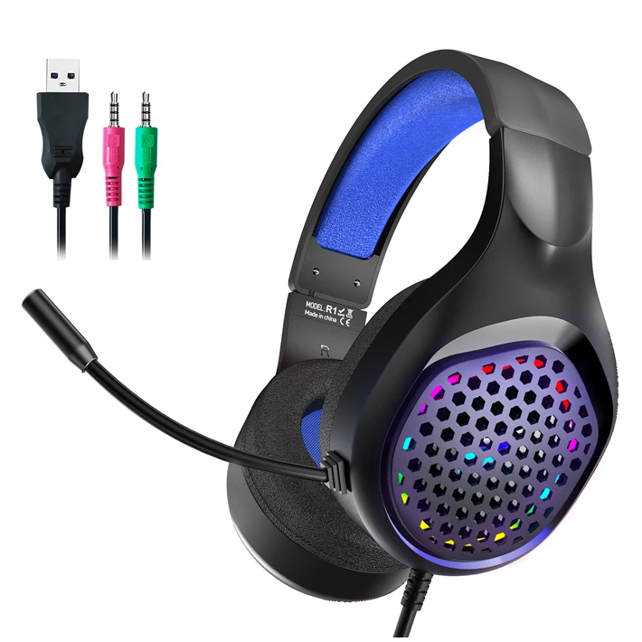 XMOWi R1 Gaming Mikrofonlu RGB Oyuncu Kulaklığı PC- Dizüstü Ve Ps4