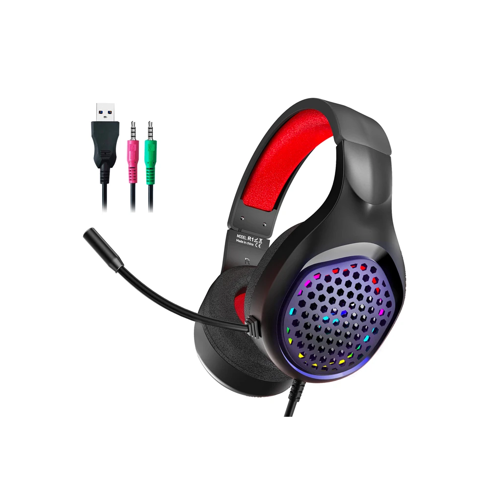 XMOWi R1 Gaming Mikrofonlu RGB Oyuncu Kulaklığı PC- Dizüstü Ve Ps4