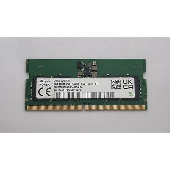 SK HYNIX 8GB DDR5 5600Mhz 1Rx16 CL40 Notebook Ram HMCG66AGBSA095N