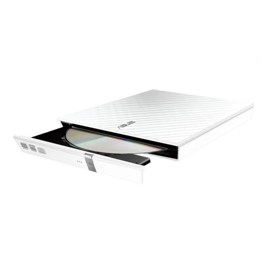 ASUS SDRW-08D2S-U Lite, Usb 2.0, External, Beyaz, Slim, Optik Okuyucu/