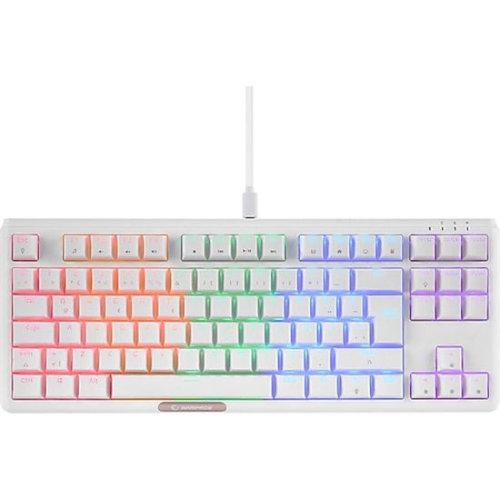 EVEREST CLAW Beyaz RED SWITCH Q Usb Mekanik Siyah Aydınlatmalı Gaming 