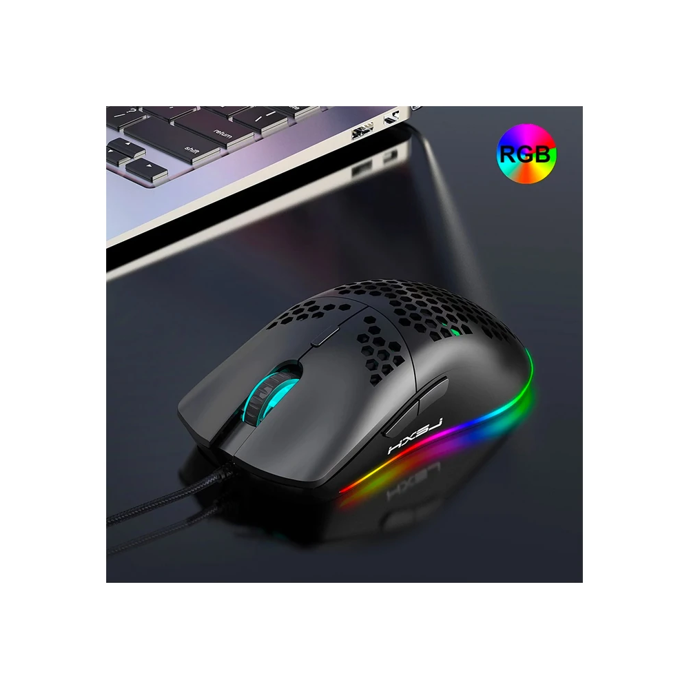 HXSJ J900 USB Kablolu RGB Dpi Oyuncu Mouse Gaming Mouse
