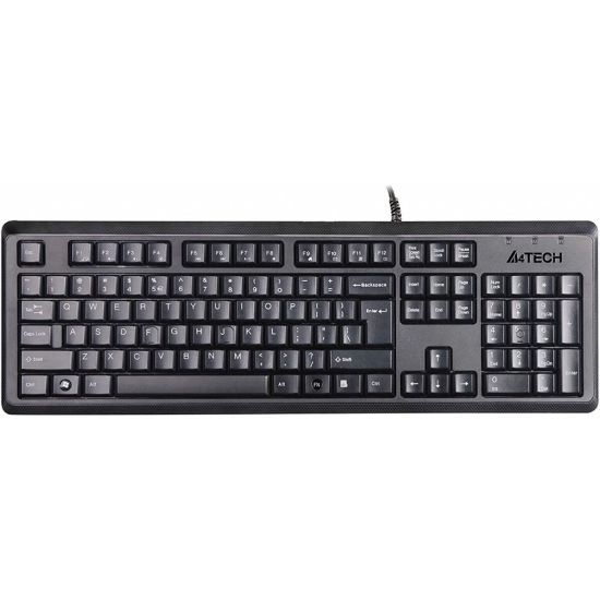 A4 TECH KR-92, Siyah, USB Kablolu, Türkçe Q, Multimedya, Klavye