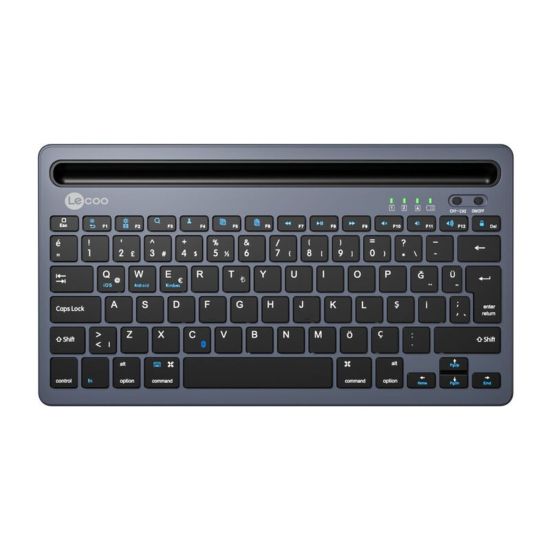 LENOVO LECOO BK100 Q Kablosuz Bluetoothlu Gri Klavye